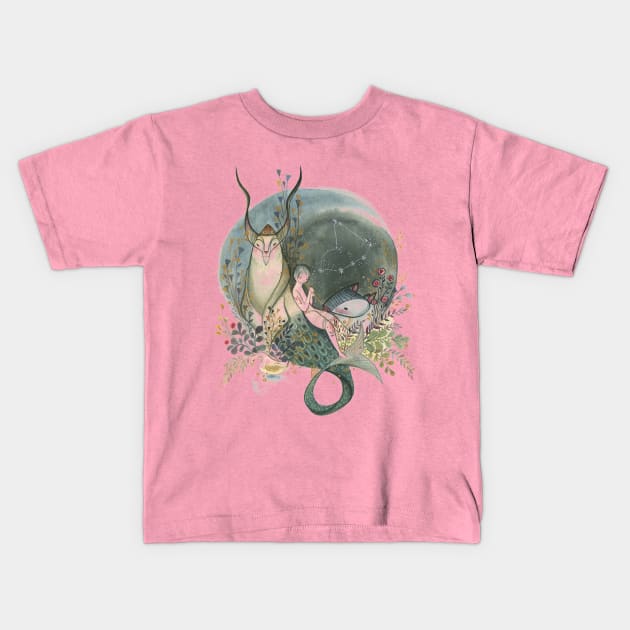 Capricorn Kids T-Shirt by Alina Chau